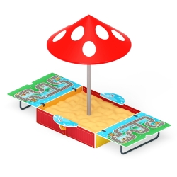 Песочница Игра с крышкой и грибком (средняя) ИО 5.01.10-06 по цене 801675 тенге, 