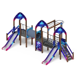 Детский игровой комплекс «Космопорт (космос)» ДИК 2.14.05-02 H=1200