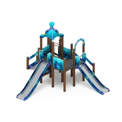 Детский игровой комплекс «Морской» ДИК 2.17.04-01 H=900 H=1200 H=1500