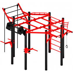 Многофункциональный спортивный комплекс (красный) МК 100.01-01