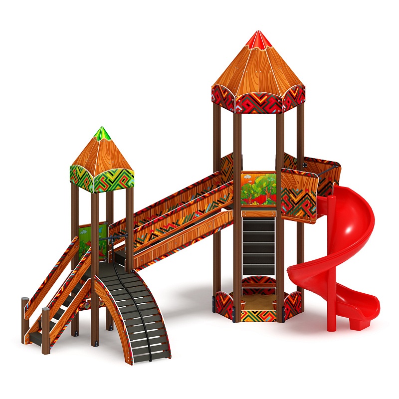 Карандаши (Винтовой скат) - ДИК 2.26.05-01.С.И1 - Игровой комплекс Н=2000