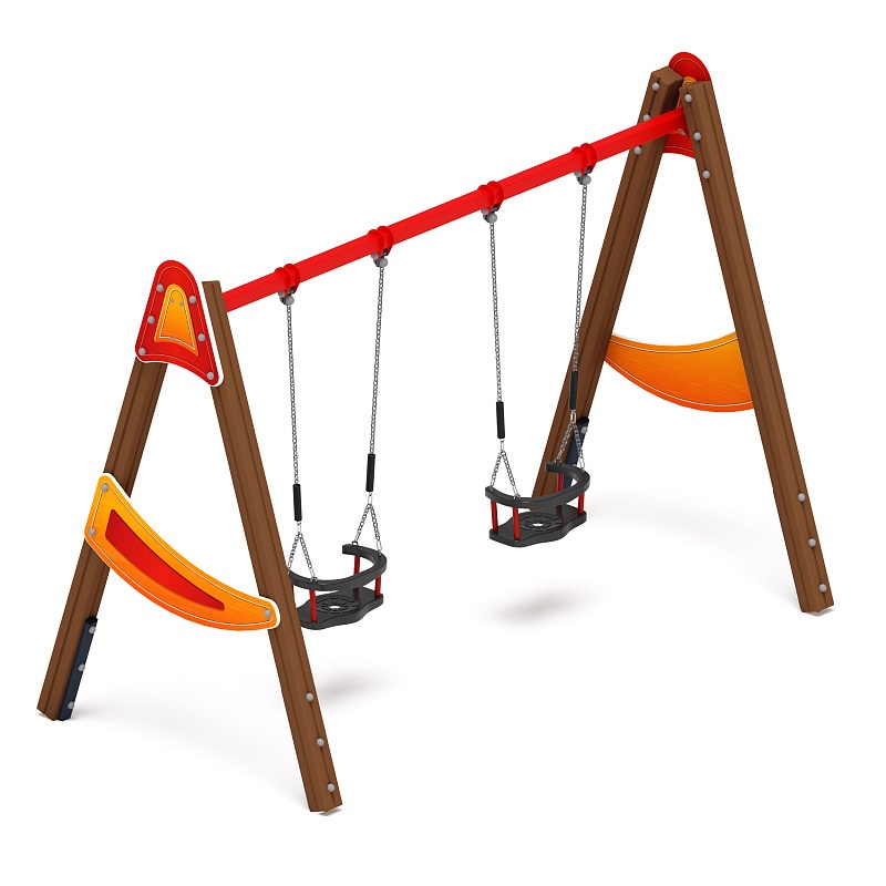 Качели двойные Д2 - ИО 12.Д.01.01.01-И1 - (Счастливое детство) от skifpro.kz - От официального дилера СКИФ в Казахстане. 