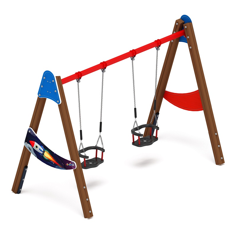 Качели двойные Д2 - ИО 12.Д.01.01.02-И1 - (Космопорт)