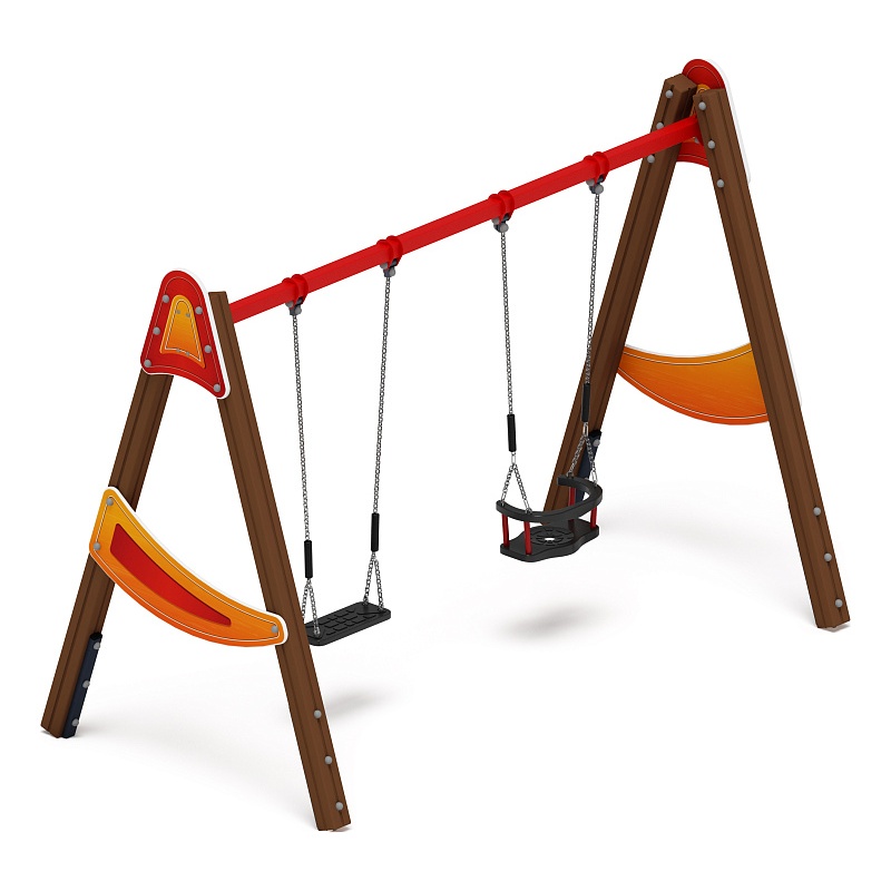 Качели двойные Д2 - ИО 12.Д.01.02.01-И1.01 - (Счастливое детство) от skifpro.kz - От официального дилера СКИФ в Казахстане. 