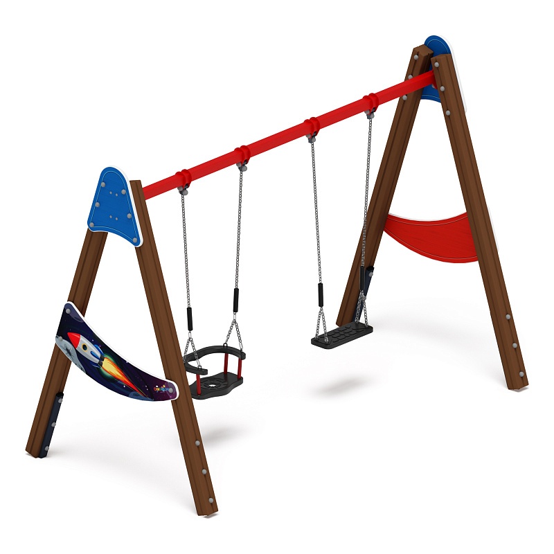 Качели двойные Д2 - ИО 12.Д.01.02.02-И1.01 - (Космопорт)