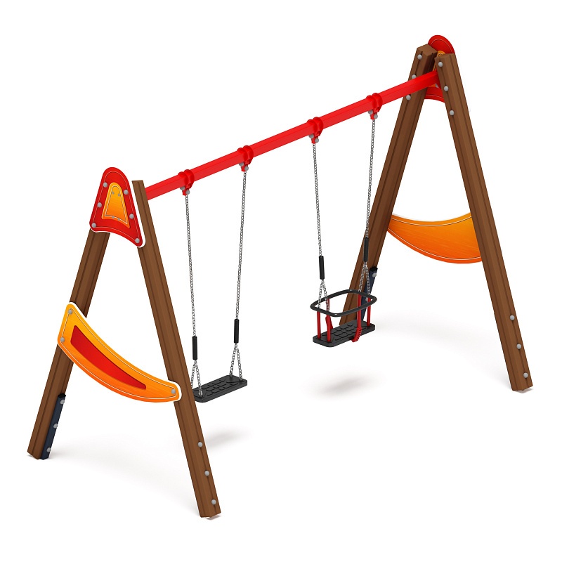 Качели двойные Д2 - ИО 12.Д.03.04.01-И1 - (Счастливое детство)