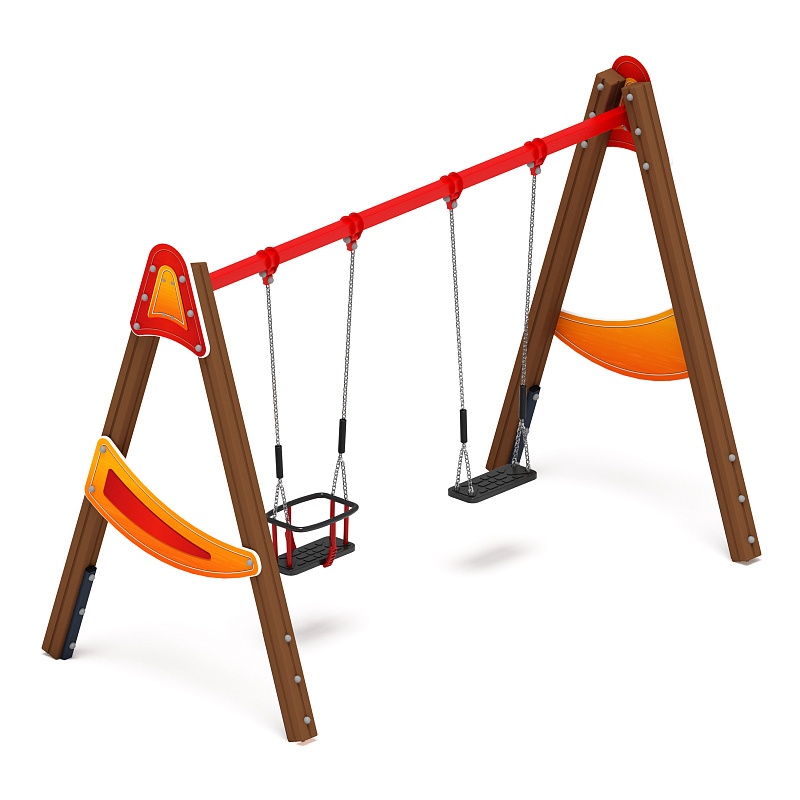 Качели двойные Д2 - ИО 12.Д.03.04.01-И1 - (Счастливое детство) от skifpro.kz - От официального дилера СКИФ в Казахстане. 