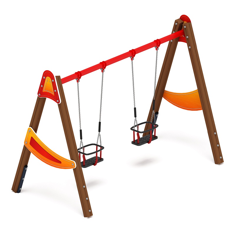 Качели двойные Д2 - ИО 12.Д.04.04.01-И1 - (Счастливое детство)