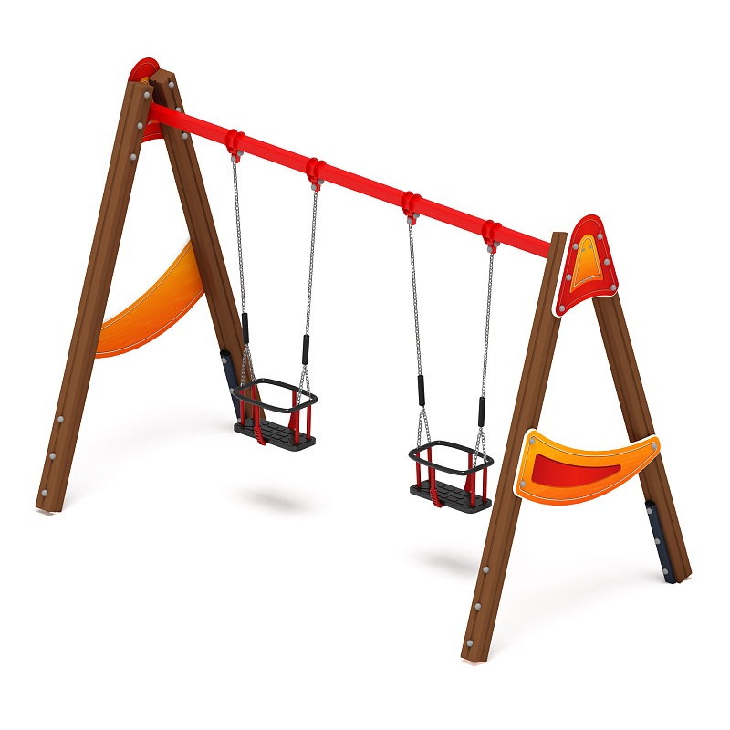 Качели двойные Д2 - ИО 12.Д.04.04.01-И1 - (Счастливое детство) по цене 0 тенге, 