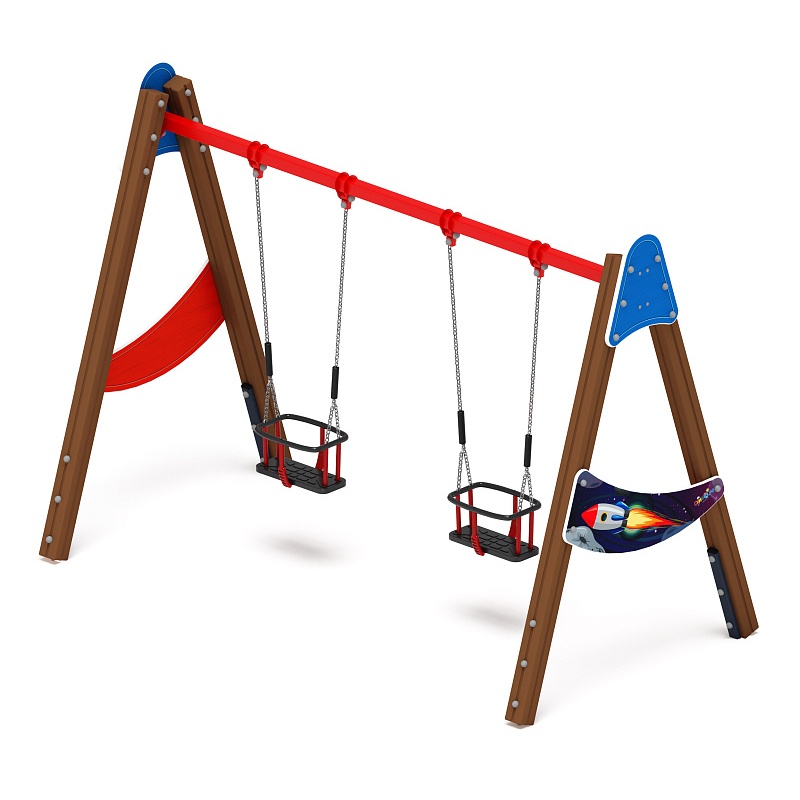 Качели двойные Д2 - ИО 12.Д.04.04.02-И1 - (Космопорт) по цене 0 тенге, 