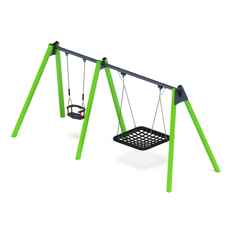Качели М2 (зеленый) ИО 12.М.06.01.01-02.И1 - фото, описание, цена