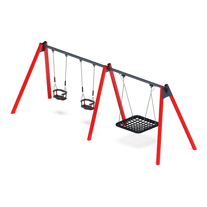 Качели М3 (красный) ИО 13.М.06.03.01.01-01.1.И1 - фото, описание, цена