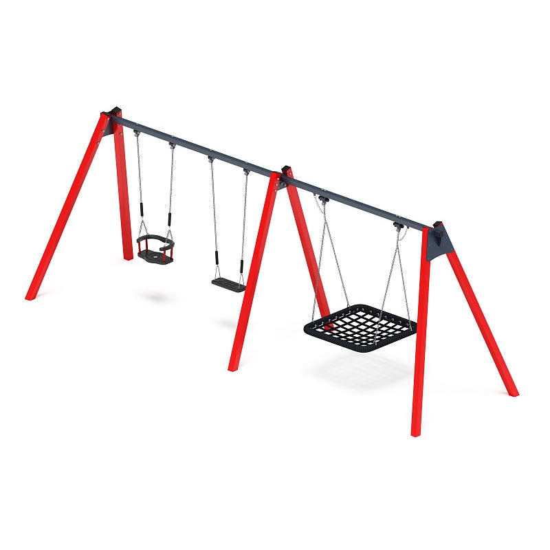 Качели М3 (красный) ИО 13.М.06.03.01.01-01.И1 - фото, описание, цена