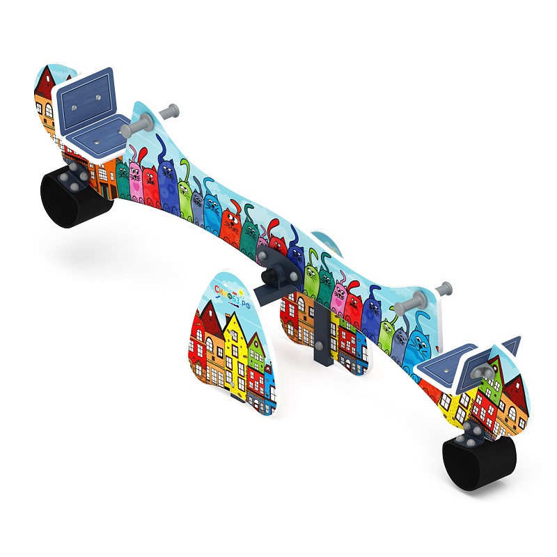 Качалка балансир со спинкой - ИО 21.Д.14.01-01.И1 - Космопорт (Коты)