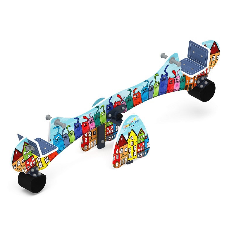 Качалка балансир со спинкой - ИО 21.Д.14.01-01.И1 - Космопорт (Коты) - фото, описание, цена