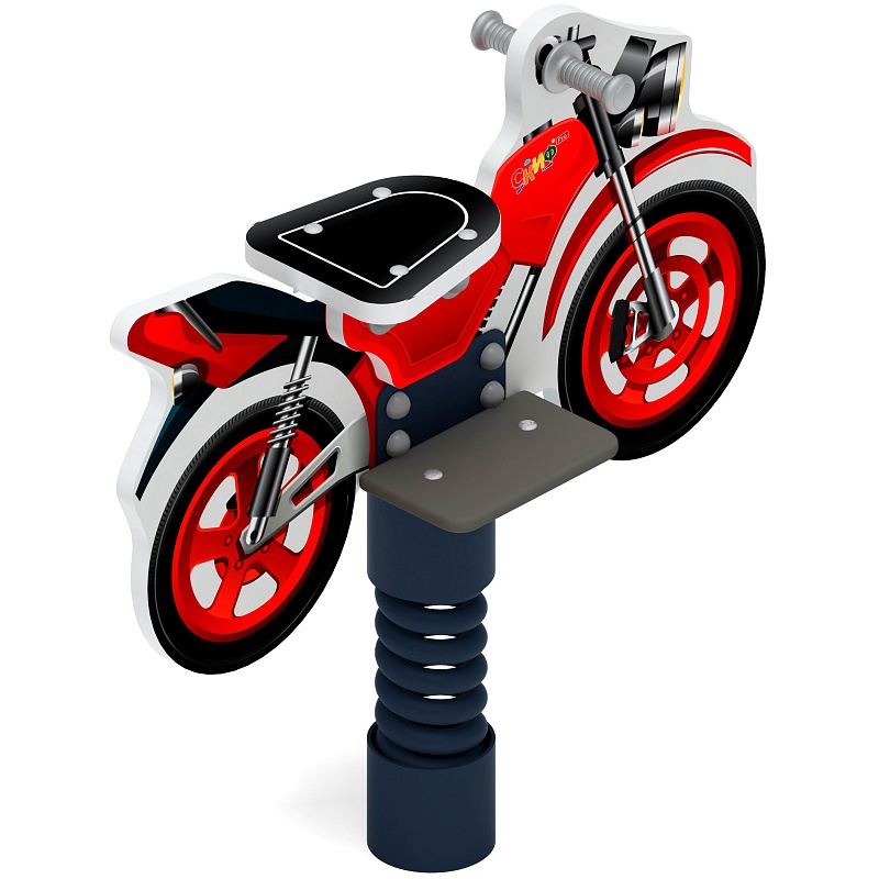 Мотоцикл (красный) - Качалка на пружине - ИО 22.03.01-02.И1 от skifpro.kz - От официального дилера СКИФ в Казахстане. 