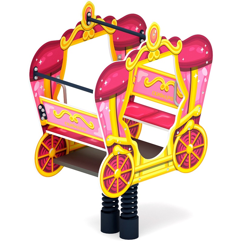 ИО 23.03.03-03.И1 Качалка на пружине карета Золотая