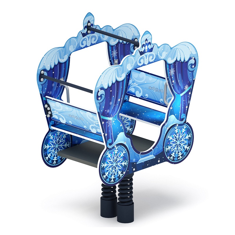 ИО 23.03.03-04.И1 Качалка на пружине карета Снежная королева 