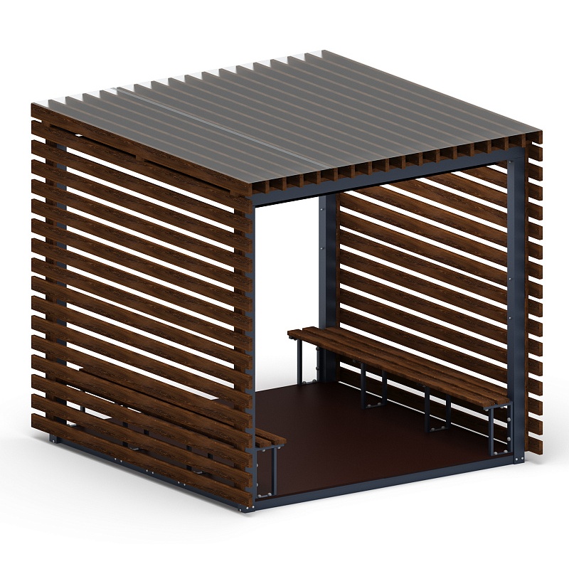 Пергола (с полом и лавками) МФ 77.01.01-20 от skifpro.kz - От официального дилера СКИФ в Казахстане. 