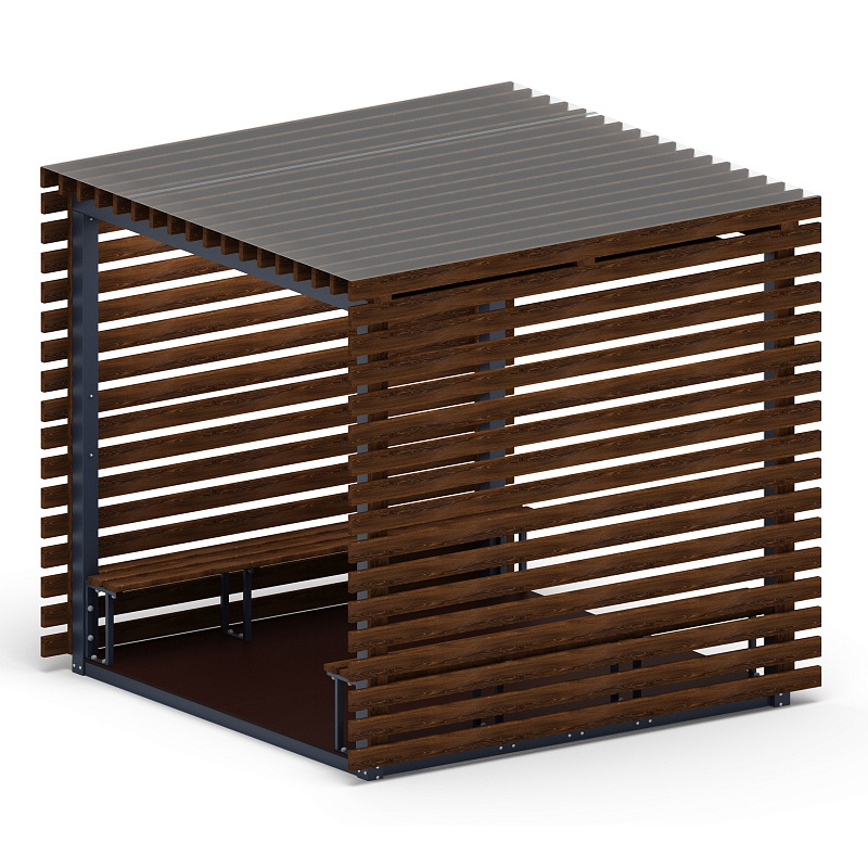 Пергола (с полом и лавками) МФ 77.01.01-20 - фото, описание, цена