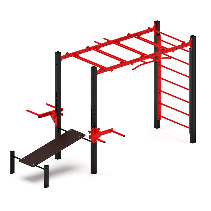 Многофункциональный спортивный комплекс (красный) МК 100.03-01 