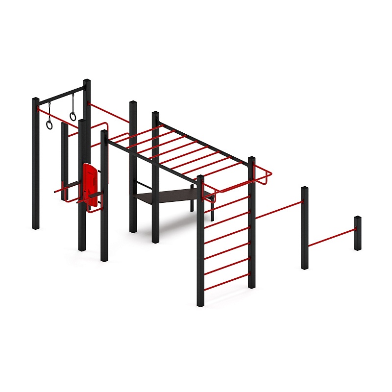 Многофункциональный спортивный комплекс (красный) МК 100.04-01 по цене 1918425 тенге, 