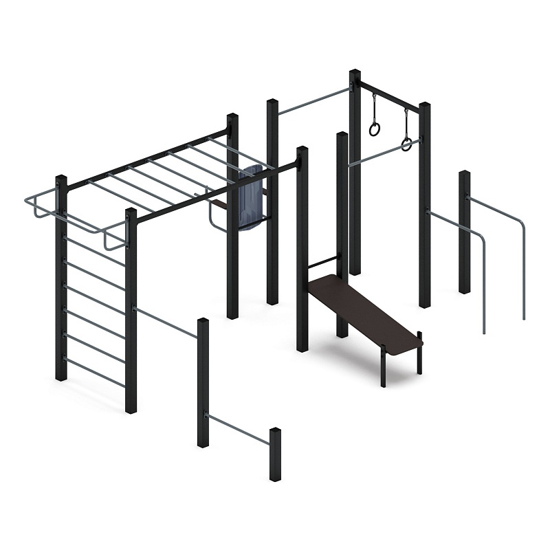 Многофункциональный спортивный комплекс (серый) МК 100.04-03