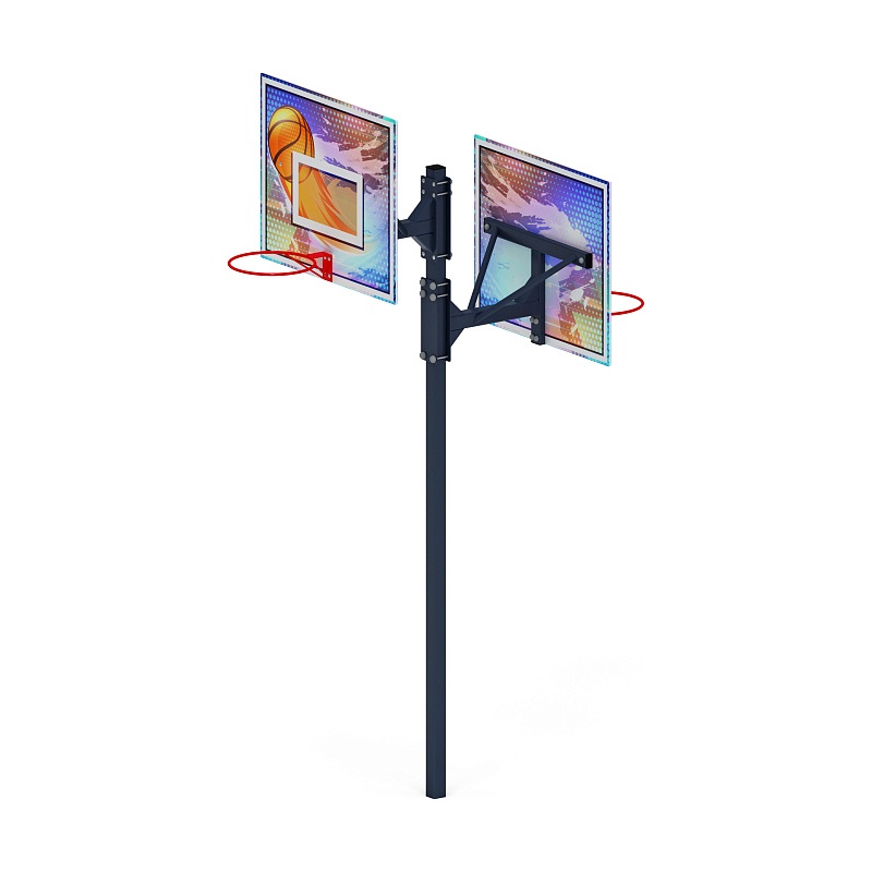 Стойка баскетбольная комбинированная (перламутр) - СО 2.70.03-03.И1 - фото, описание, цена