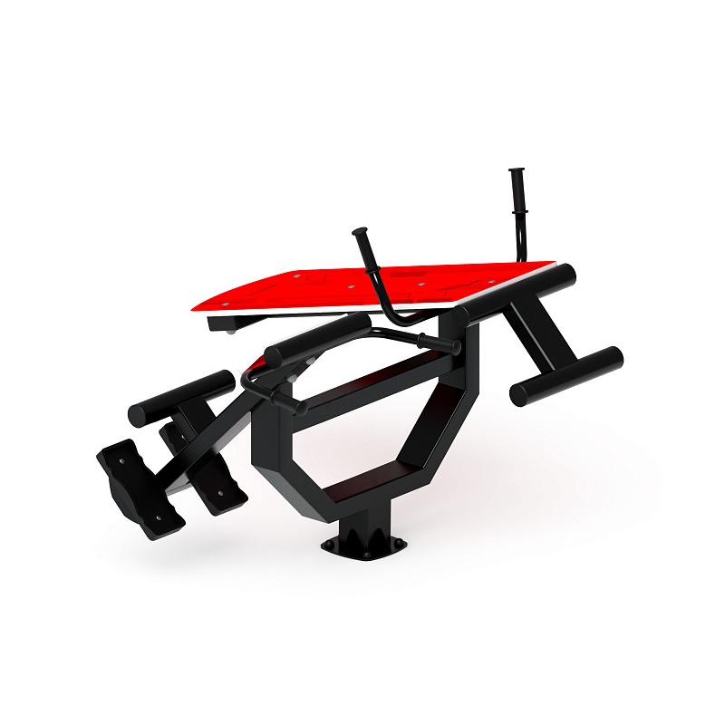 Гиперэкстензия+ лавка пресс (красный) СТ 038-11 от skifpro.kz - От официального дилера СКИФ в Казахстане. 