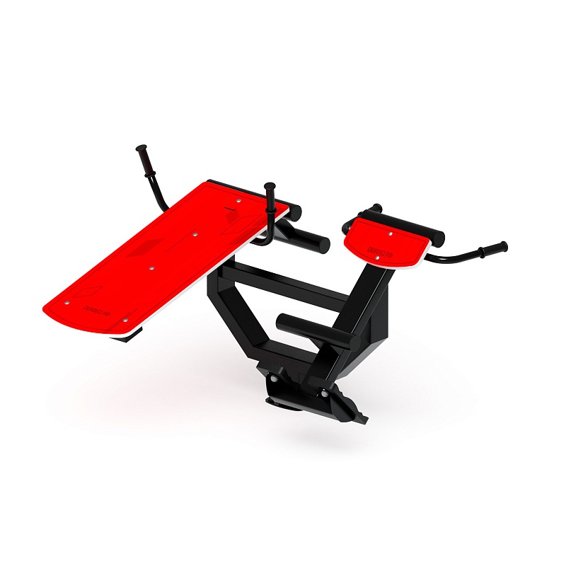 Гиперэкстензия+ лавка пресс (красный) СТ 038-11 - фото, описание, цена