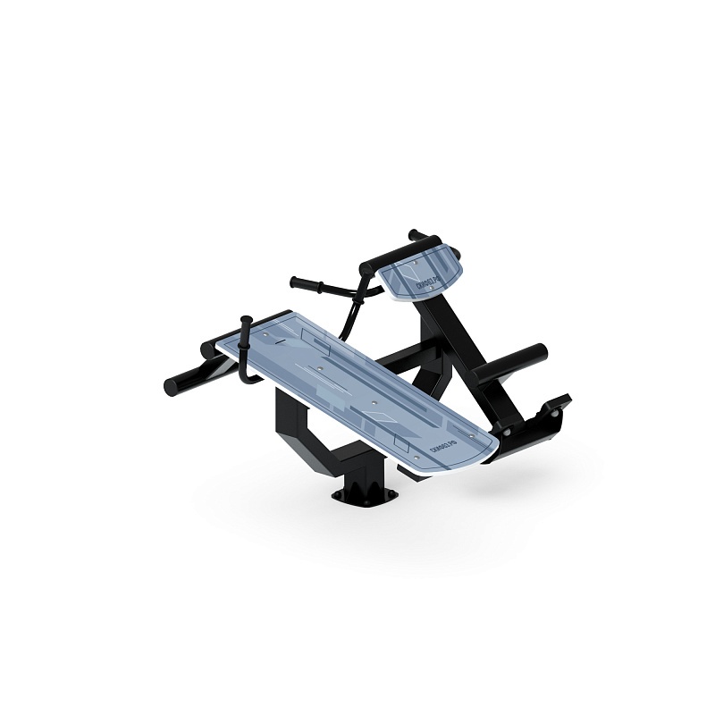 Гиперэкстензия+ лавка пресс (серый) СТ 038-13 