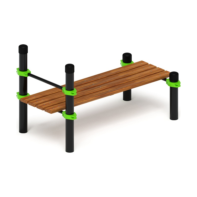 Воркаут 89. Гимнастическая скамья с фиксацией ступней (зеленый) ВТ 01.02-02 от skifpro.kz - От официального дилера СКИФ в Казахстане. 