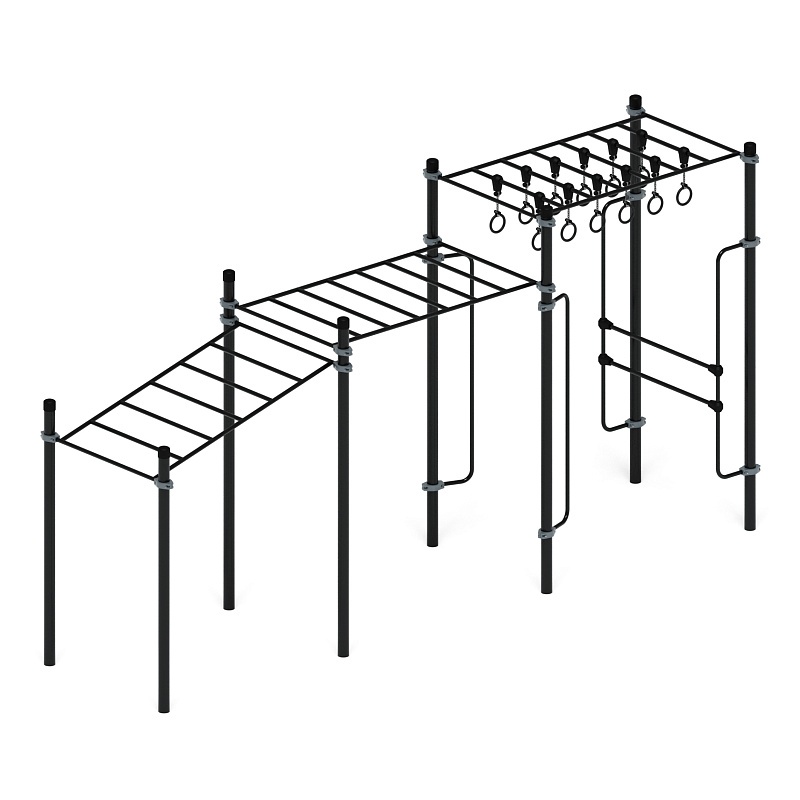 Воркаут 89. Рукоход с изменением высоты (серый) ВТ 01.06-03