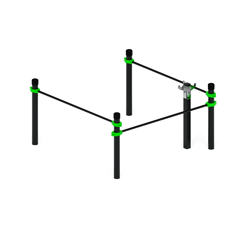 Воркаут 89.Комплекс для выполнения испытаний рывок  (зеленый) ВТ 01.09-02 