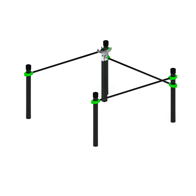 Воркаут 89.Комплекс для выполнения испытаний рывок  (зеленый) ВТ 01.09-02 по цене 459675 тенге, 
