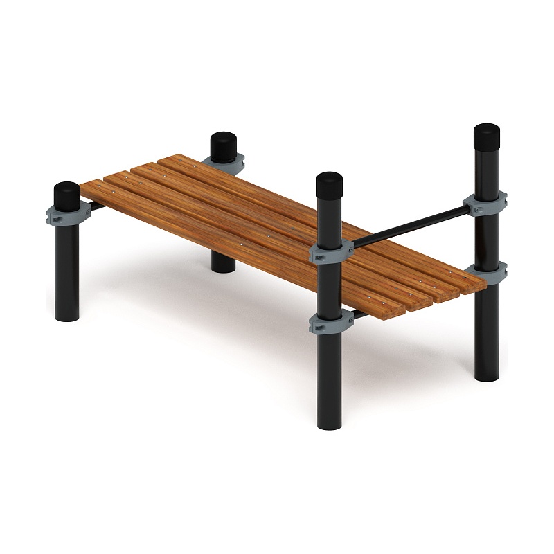 Воркаут 108. Гимнастическая скамья с фиксацией ступней (серый)) ВТ 02.02-03 по цене 450675 тенге, 