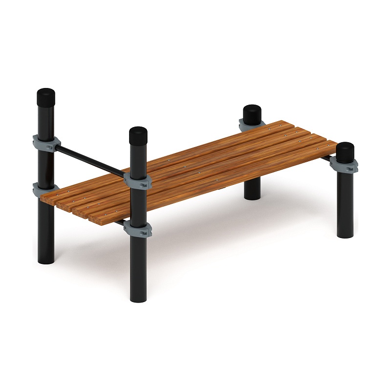 Воркаут 108. Гимнастическая скамья с фиксацией ступней (серый)) ВТ 02.02-03 от skifpro.kz - От официального дилера СКИФ в Казахстане. 