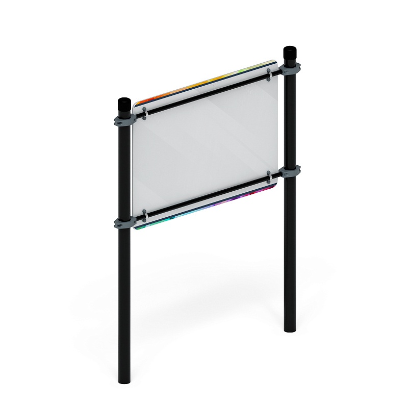 Воркаут 108. Информационная стойка (серый) ВТ 02.03-03 от skifpro.kz - От официального дилера СКИФ в Казахстане. 