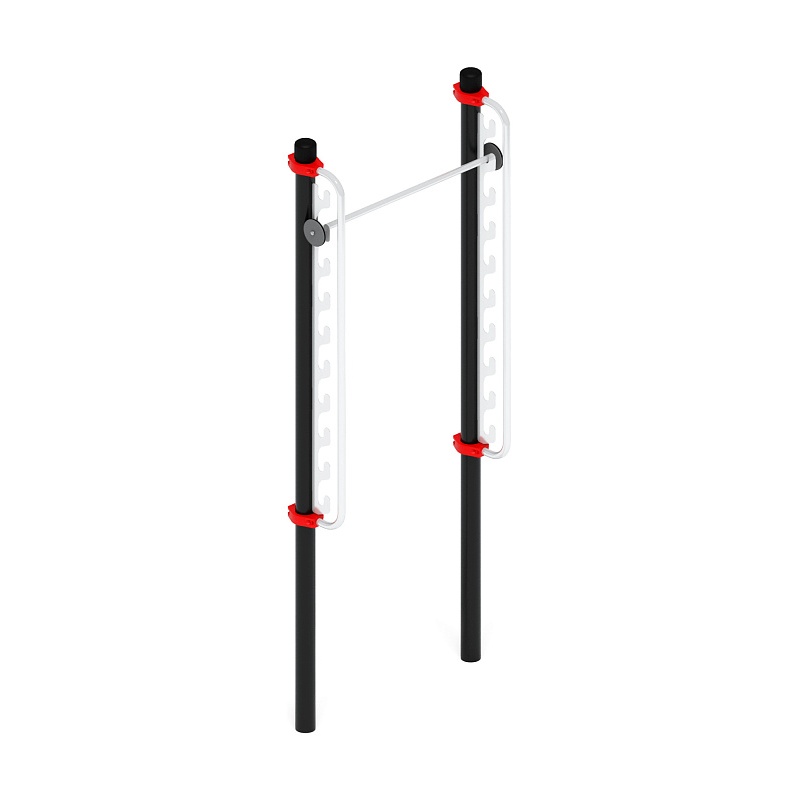 Воркаут 108.  Турник с регулируемой высотой (красный) ВТ 02.05-01 