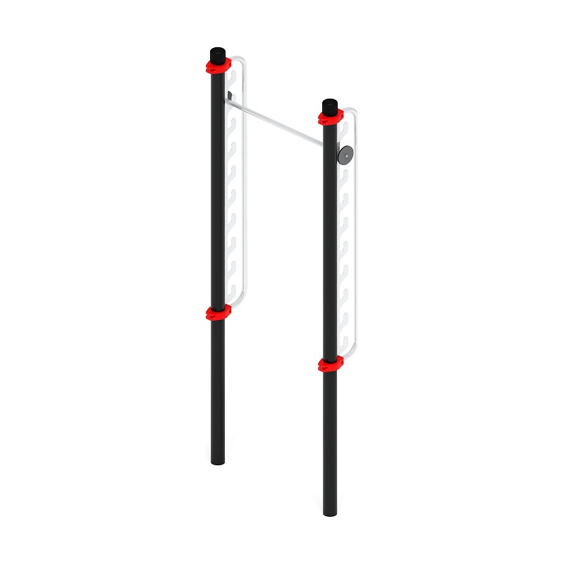 Воркаут 108.  Турник с регулируемой высотой (красный) ВТ 02.05-01 - фото, описание, цена