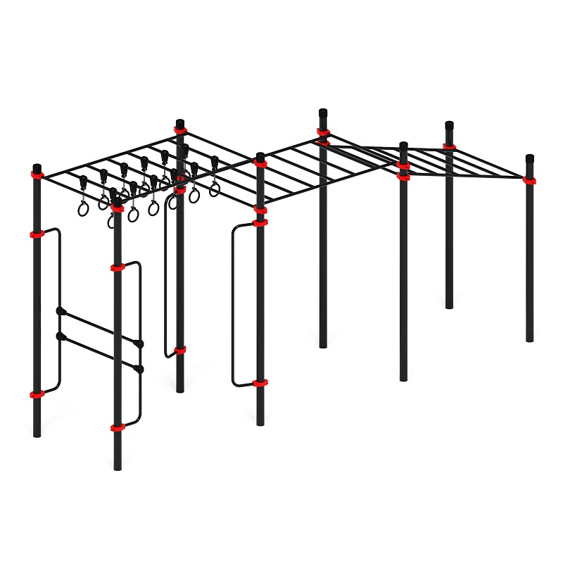 Воркаут 108. Рукоход с изменением высотый (красный) ВТ 02.06-01 от skifpro.kz - От официального дилера СКИФ в Казахстане. 