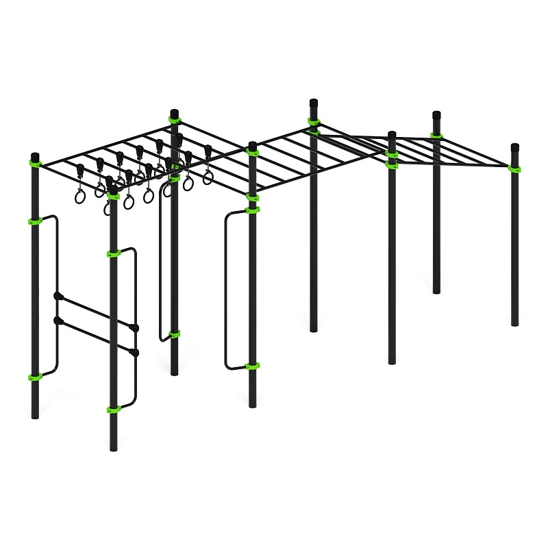 Воркаут 108. Рукоход с изменением высоты (зеленый) ВТ 02.06-02 от skifpro.kz - От официального дилера СКИФ в Казахстане. 