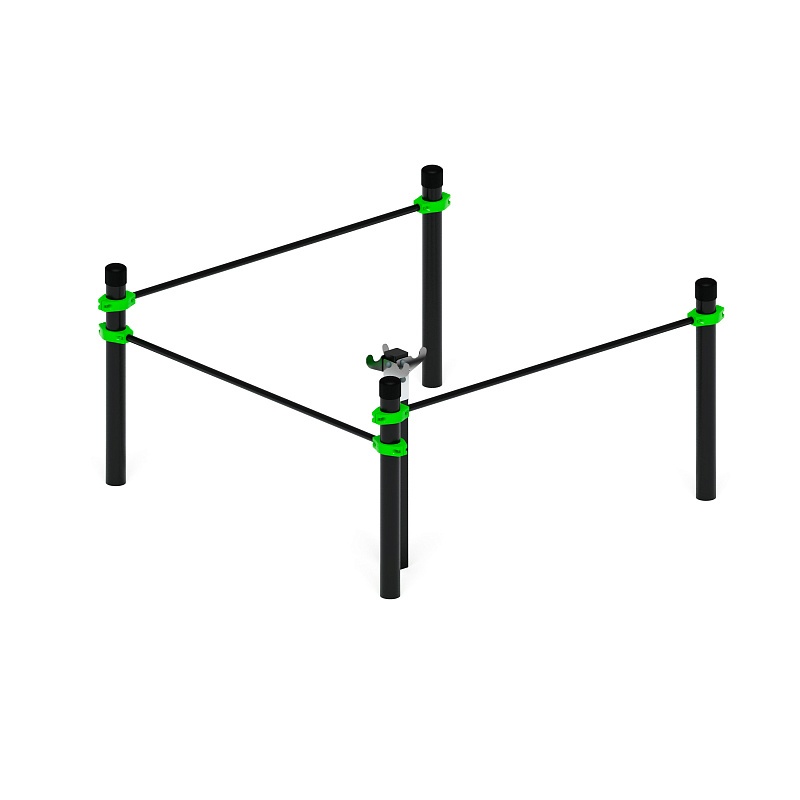 Воркаут 108.Комплекс для выполнения испытаний рывок  (зеленый) ВТ 02.09-02 - фото, описание, цена