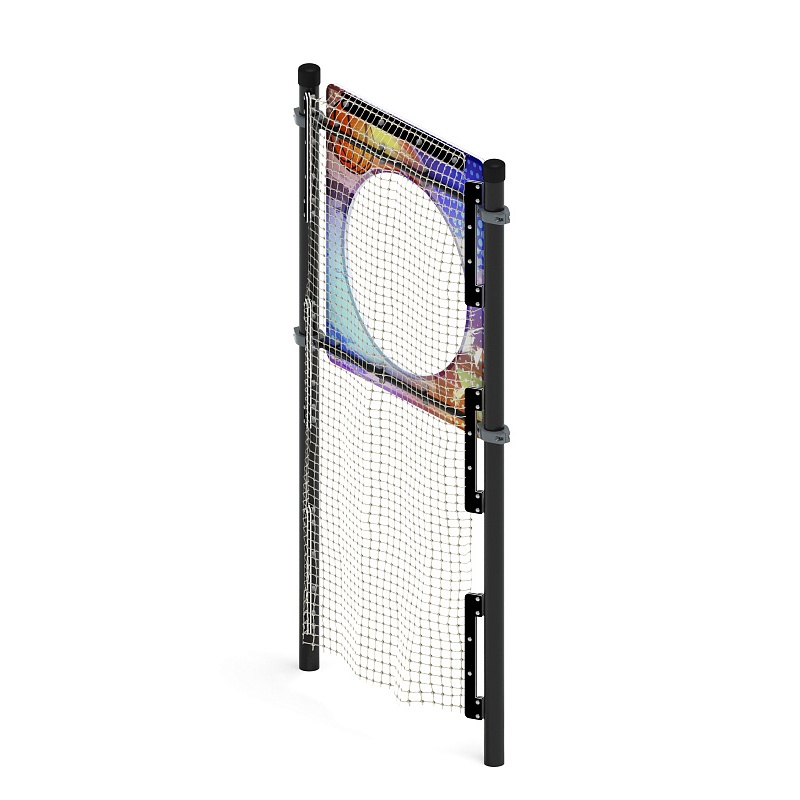 Воркаут 108. Мишень на стойках круглая  (серый) ВТ 02.12-03 - фото, описание, цена