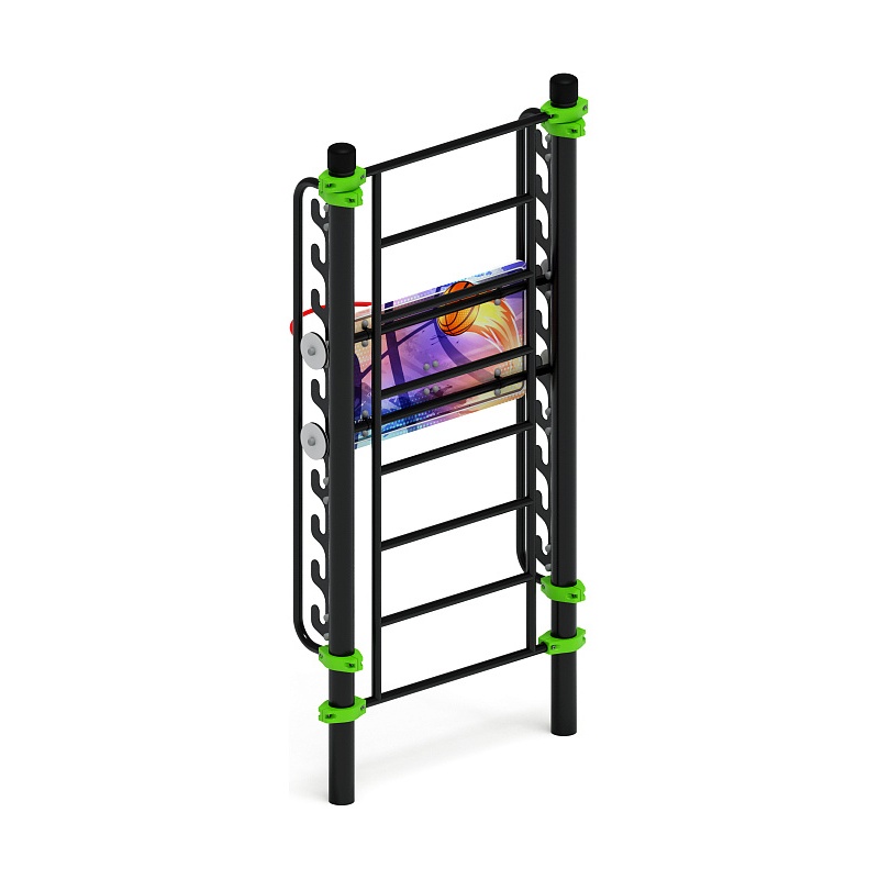 Воркаут 108. Баскетбольный щит переменной высоты (зеленый) ВТ 02.14-02 от skifpro.kz - От официального дилера СКИФ в Казахстане. 