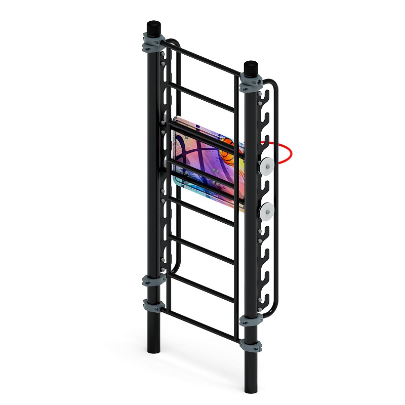 Воркаут 108. Баскетбольный щит переменной высоты (серый) ВТ 02.14-03 по цене 948675 тенге, 