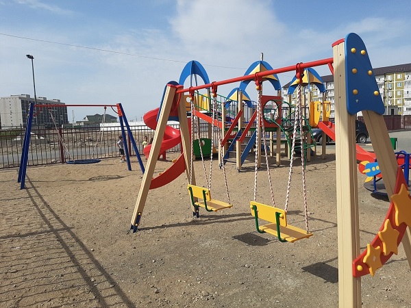 Деревянные качели СКИФ - купит по цене производителя в Казахстане